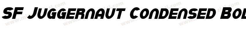 SF Juggernaut Condensed Bold Italic字体转换